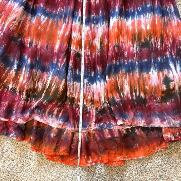 Anthropologie Oksana Norblack Norwhite Tie Dye Midi Skirt Women’s XS Boho - Picture 9 of 10